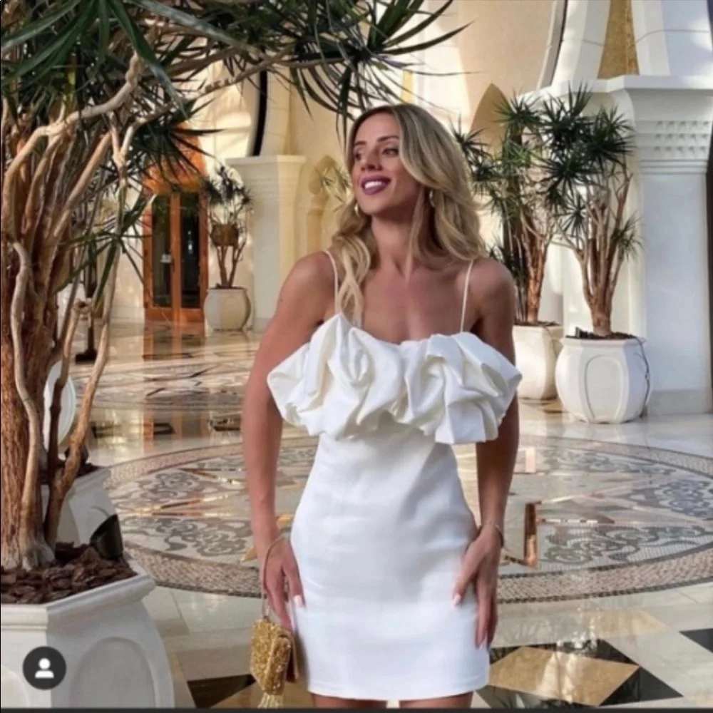 Zara Cream Ruffle Strap Dress - ✨ Bloggers Fav! - Picture 13 of 13